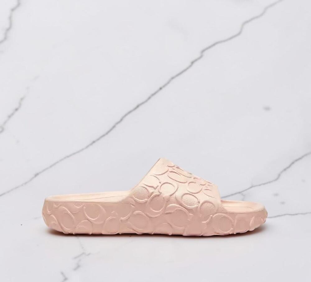 Coach Women’s Bay Slide Sandals Signature C Pink Size 9